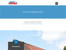 Tablet Screenshot of dach-boettcher.de